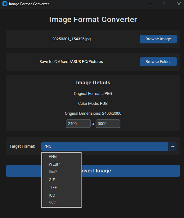 Image Format Converter